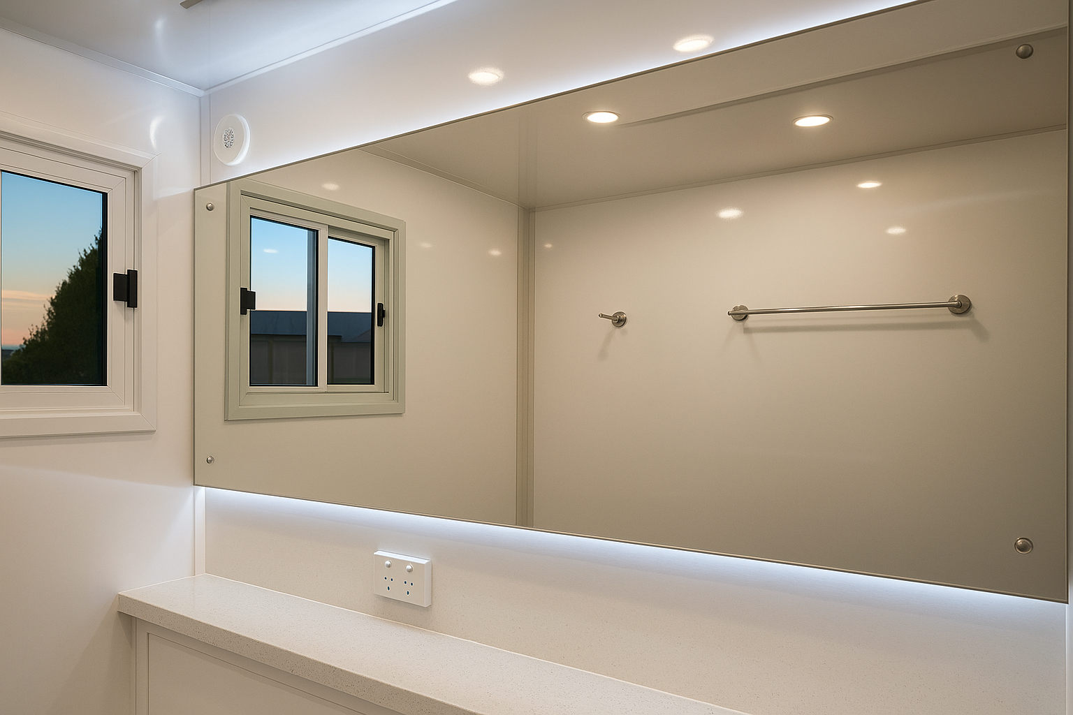 Luxury vanity bench inside Snooty Tooty